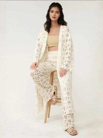 Flared Pantaloni di Hiccup in bianco