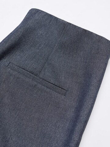 Regular Pantalon à plis 'ROQUE' MANGO en bleu