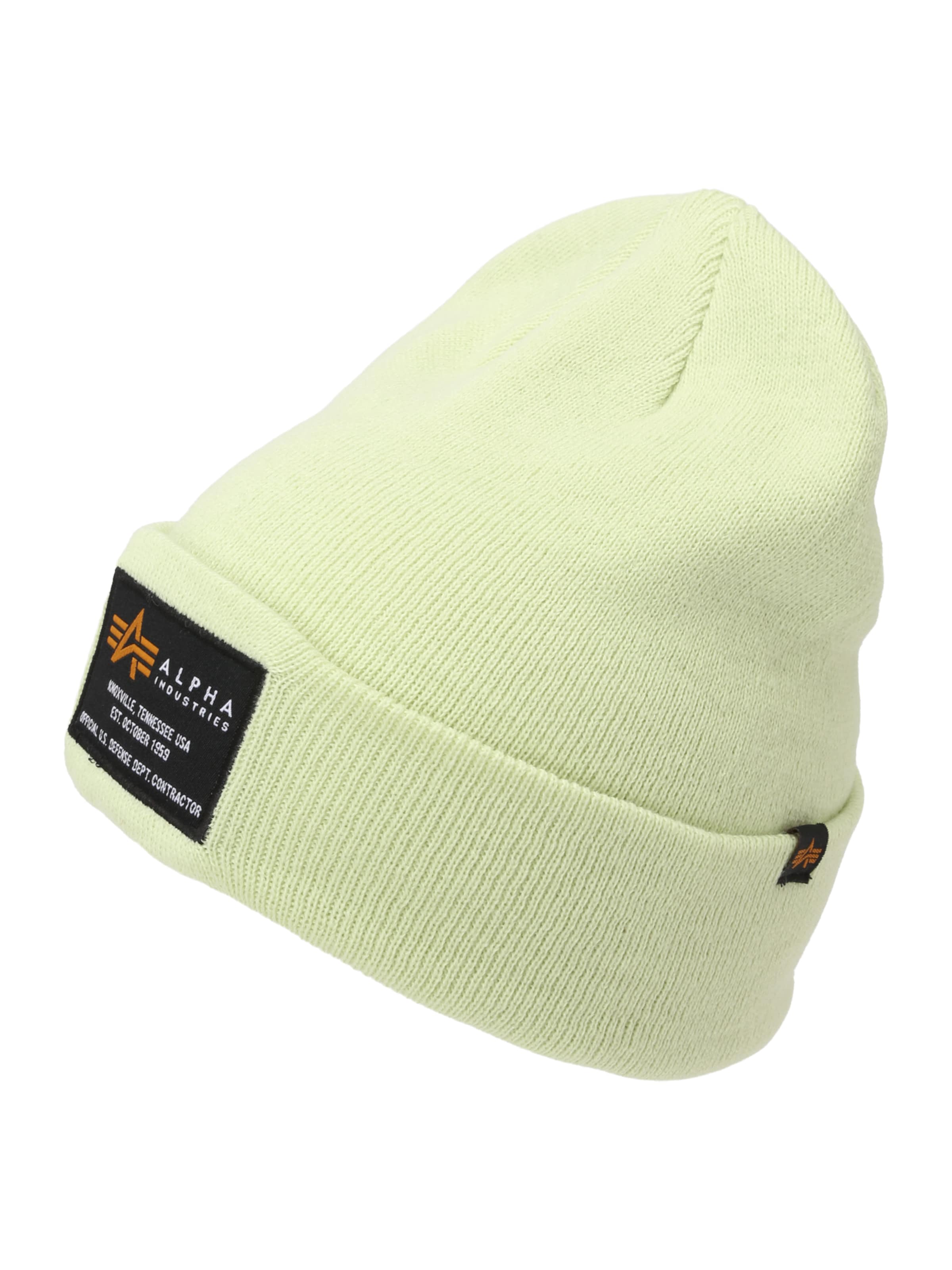 ALPHA INDUSTRIES Müts, värv roheline: eest vaates