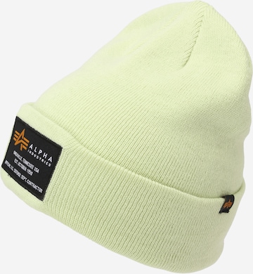 ALPHA INDUSTRIES Kape | zelena barva: sprednja stran