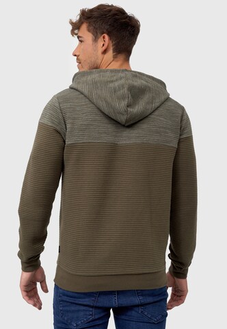 INDICODE JEANS Hoodie in Grün