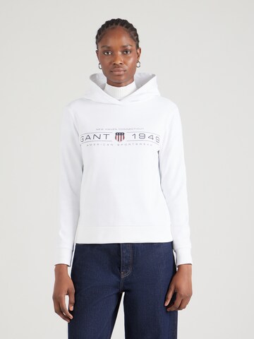 Sweat-shirt GANT en blanc : devant