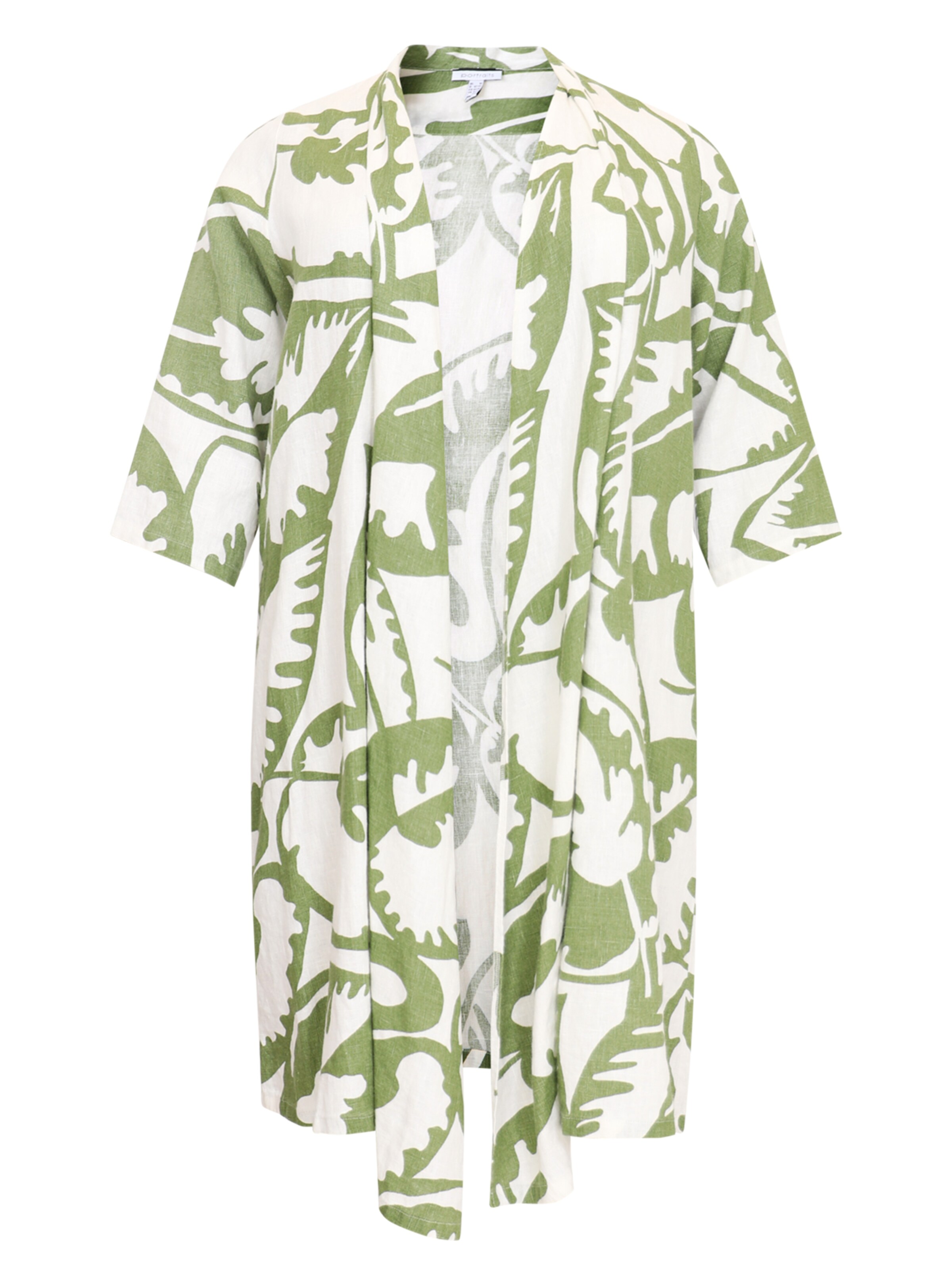 YOEK Gebreid vest 'Savina' in Wit: voorkant