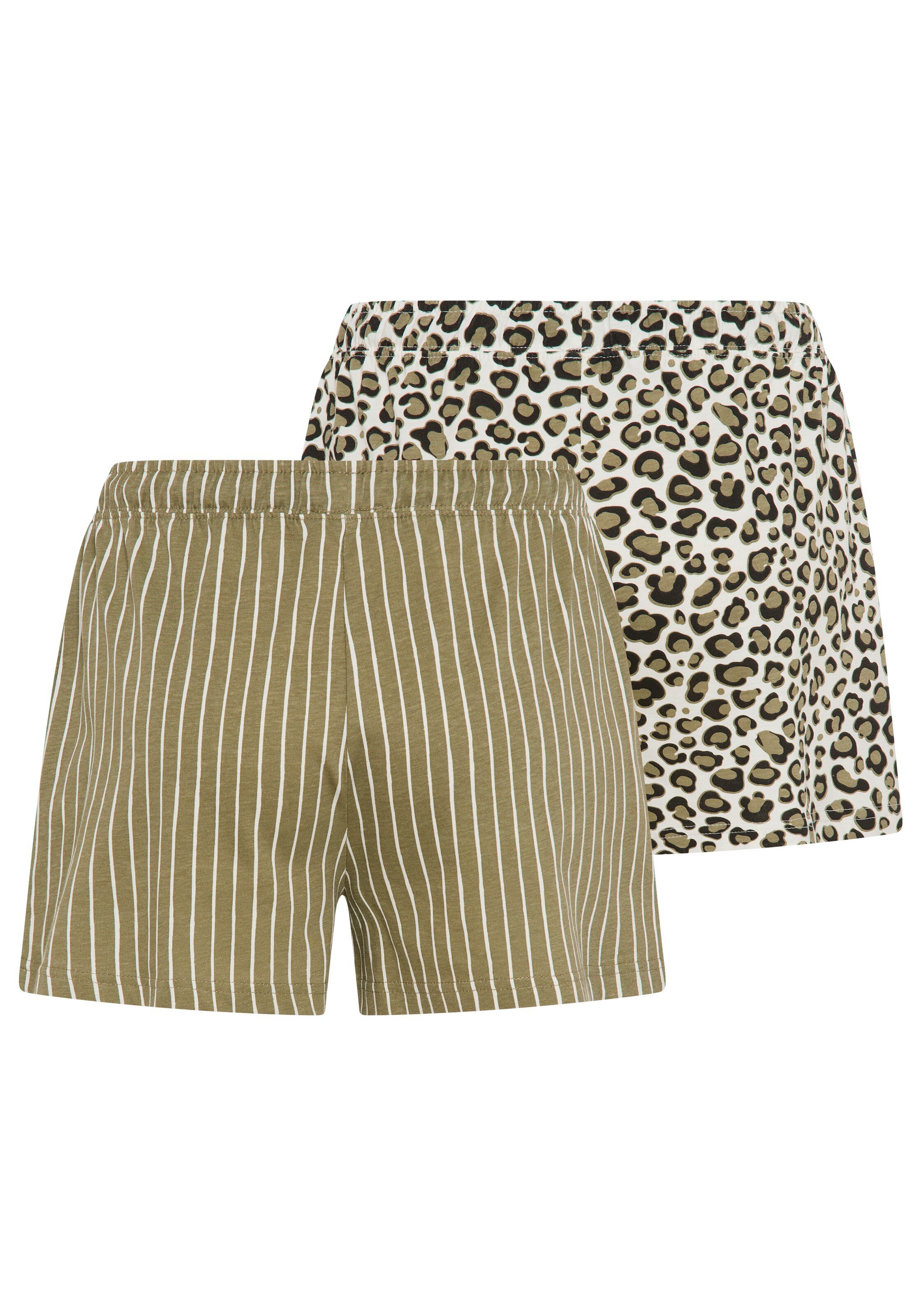 VIVANCE Pyjamashorts in Grün