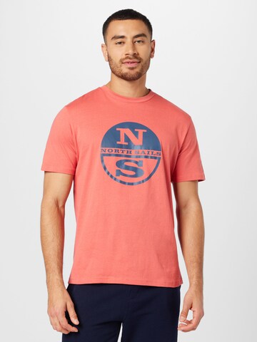 North Sails - Camiseta en naranja: frente