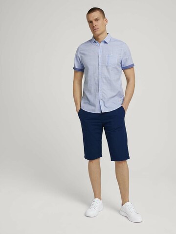 TOM TAILOR Regular Fit Hemd in Blau