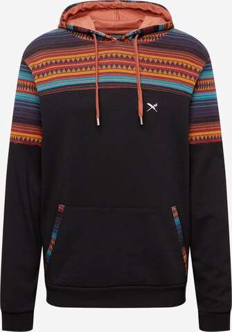 Iriedaily Sweatshirt 'Vintachi Block' in Black: front