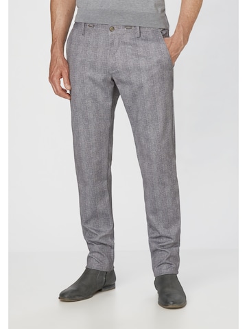 REDPOINT Slim fit Chino Pants in Grey: front