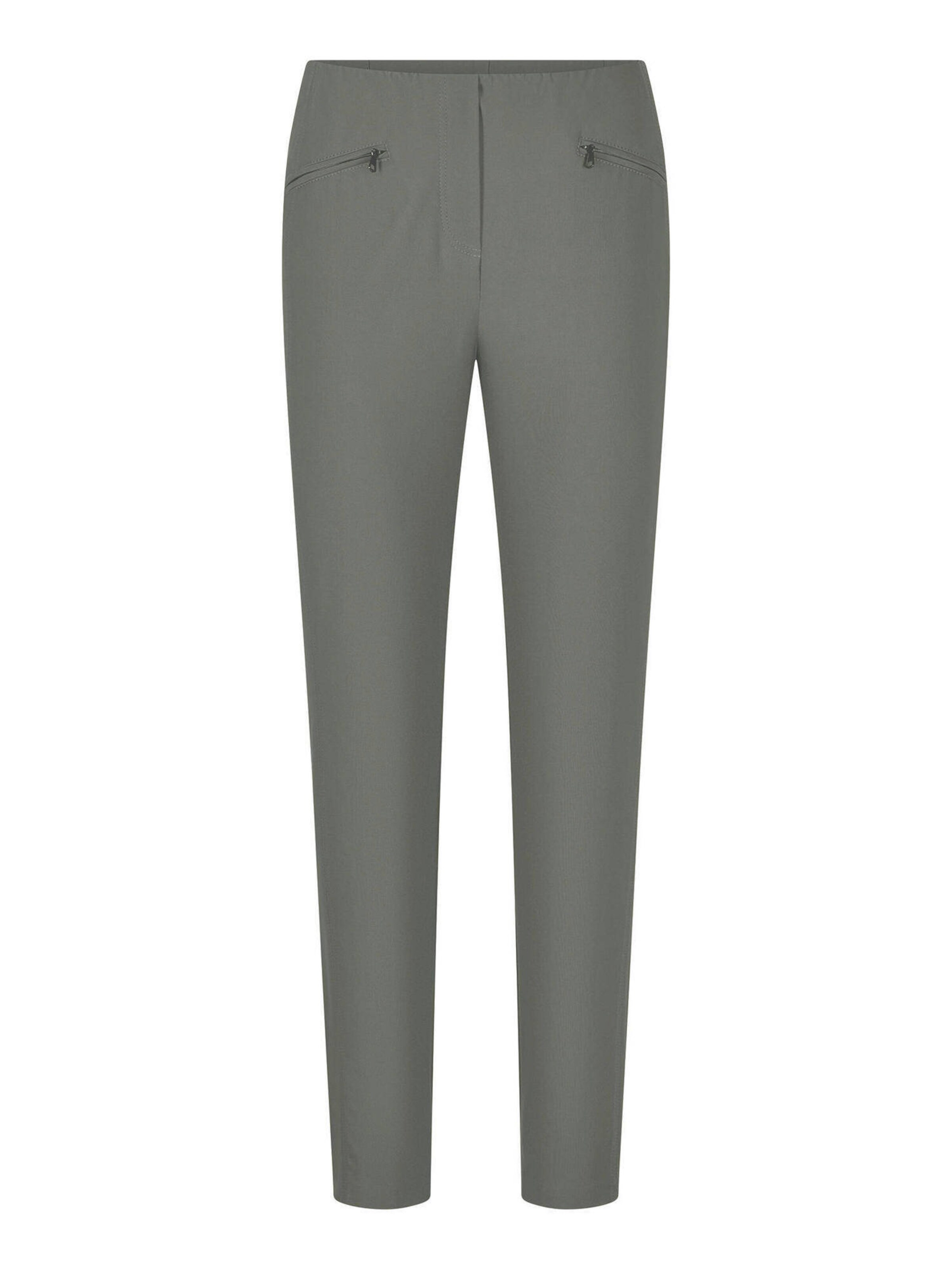 Goldner Slimfit Hose 'LOUISA ' in Grün: Vorderseite