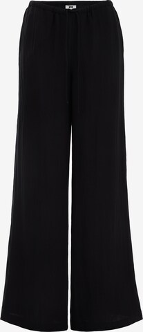 WE Fashion Wide leg Pants in Black: front