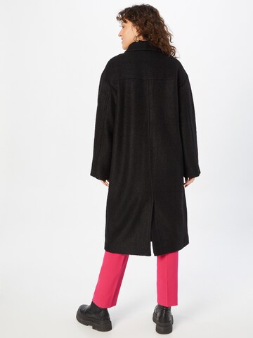 Monki Between-Seasons Coat in Black