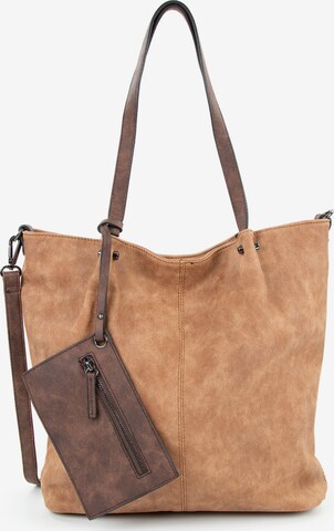 Emily & Noah Shopper in Brown: front