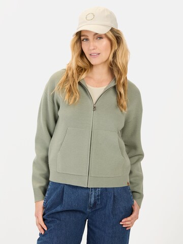 CAMEL ACTIVE Knit Cardigan in Green: front