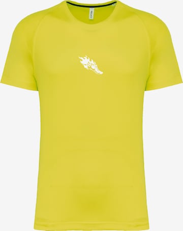 T-shirt 'Sports Running Shoe' F4NT4STIC en jaune : devant