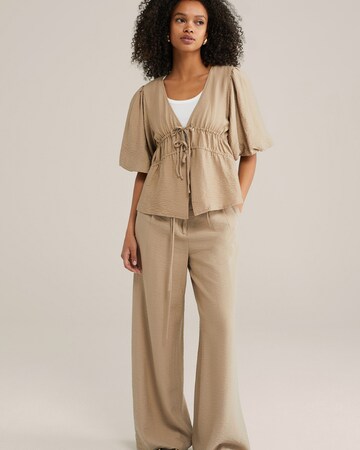 Chemisier WE Fashion en beige