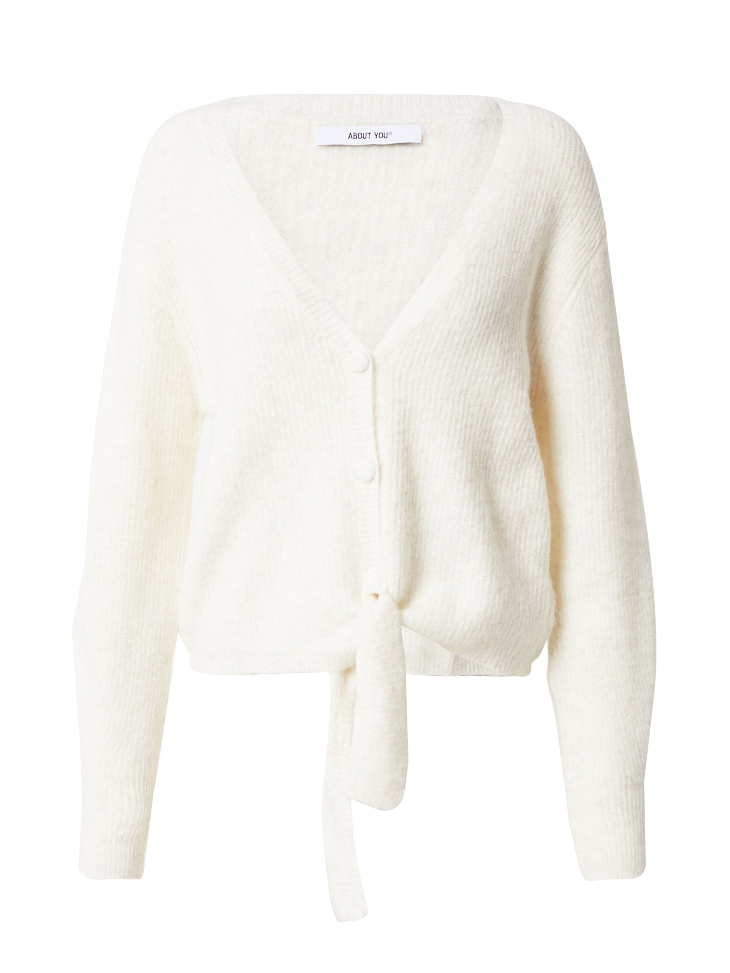 ABOUT YOU Knit Cardigan in Cream 