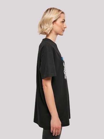F4NT4STIC Oversized shirt 'Justice League Mono Action Pose' in Zwart