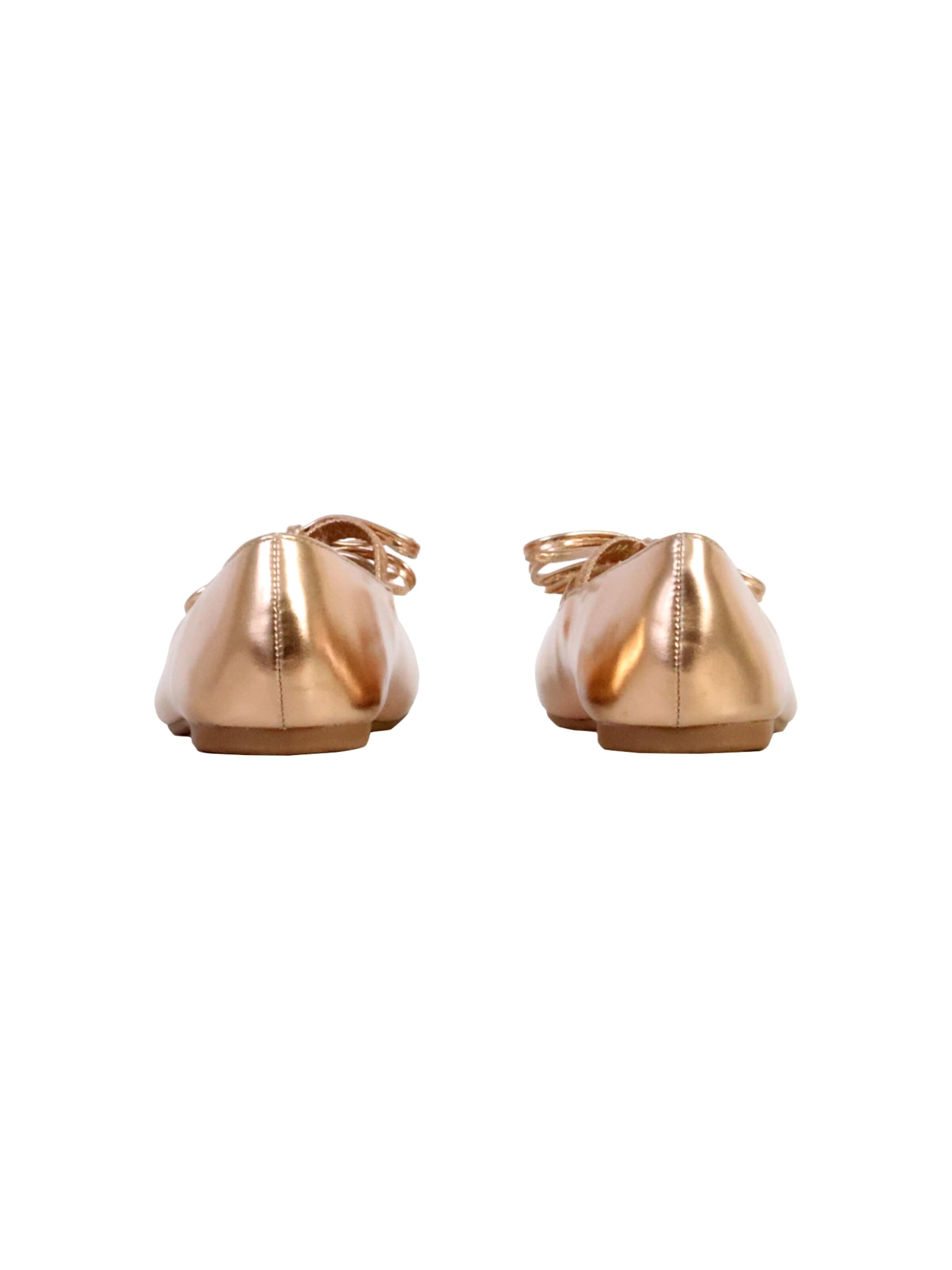 POTI PATI Baleriny 'Supermodische Ballerinas für Kinder mit Gummizügen' w kolorze złoty