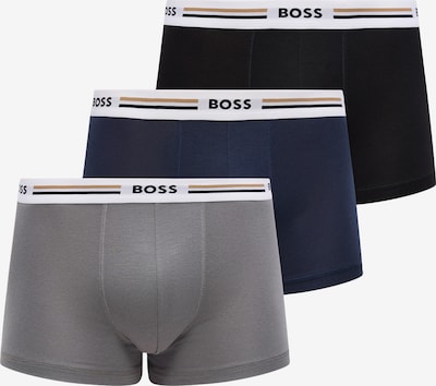 BOSS Bokserishortsit 'Responsible' värissä tummansininen / harmaa / musta / valkoinen, Tuotenäkymä