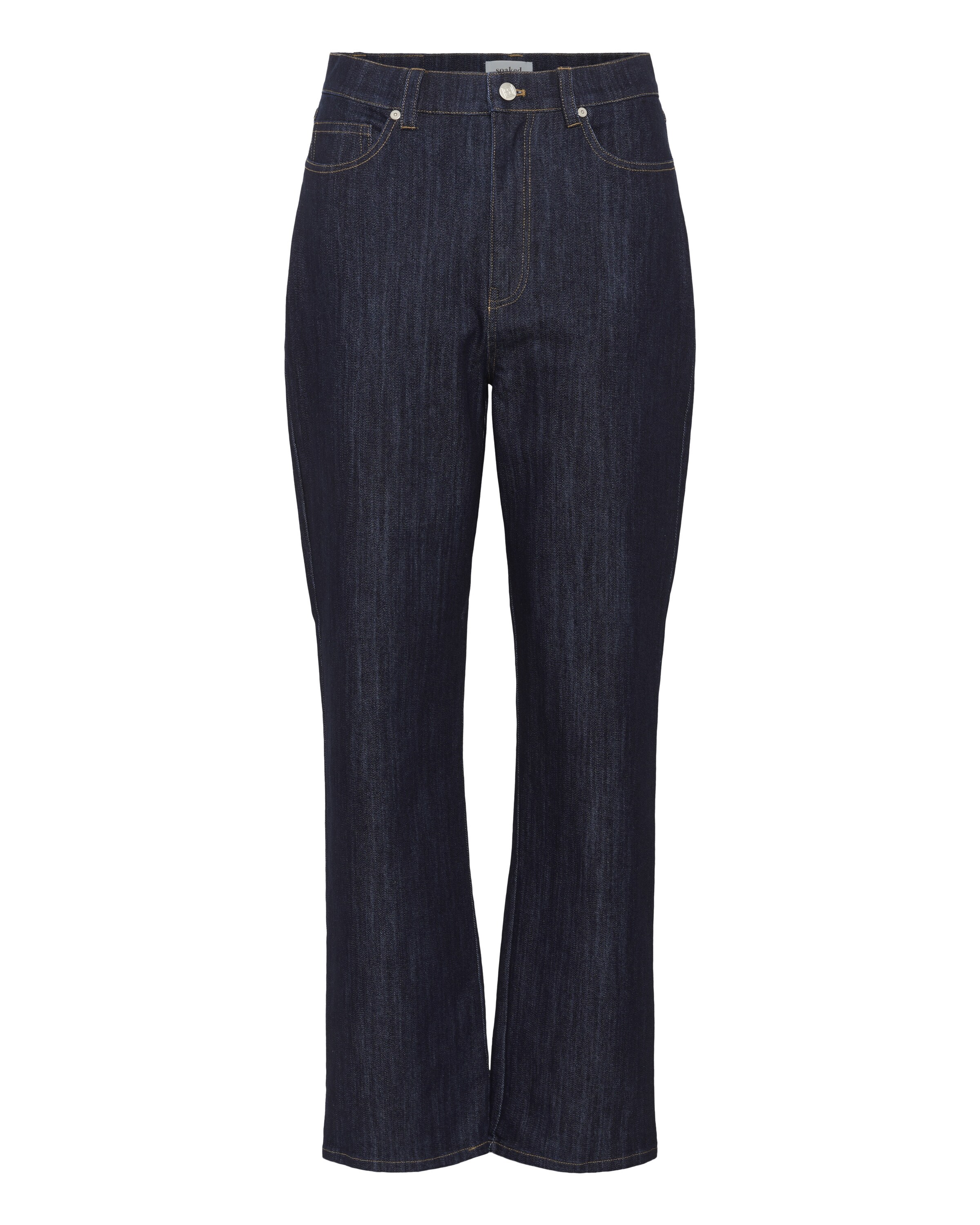 SOAKED IN LUXURY Tapered Jeans 'Ninnie' i sort: forside