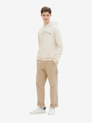 TOM TAILOR DENIM Sweatshirt in Beige