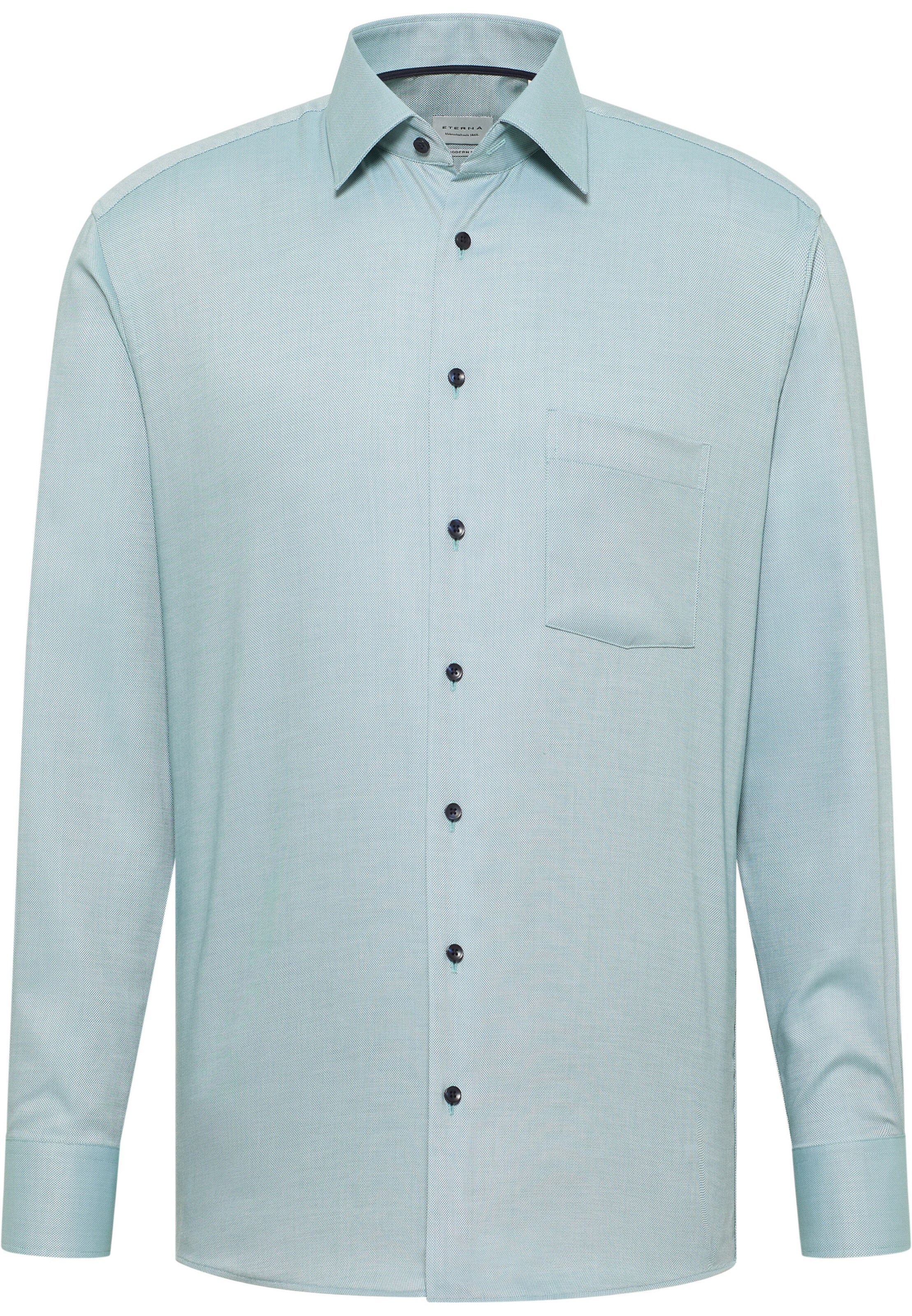 ETERNA Zakelijk overhemd in Groen: voorkant