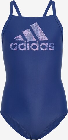 ADIDAS PERFORMANCE Athletic Swimwear in Blue: front