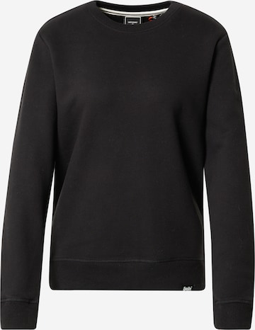 Sweat-shirt Superdry en noir : devant