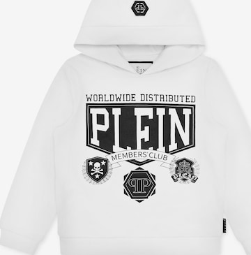 Philipp Plein Sweatshirt 'College' in Wit: voorkant