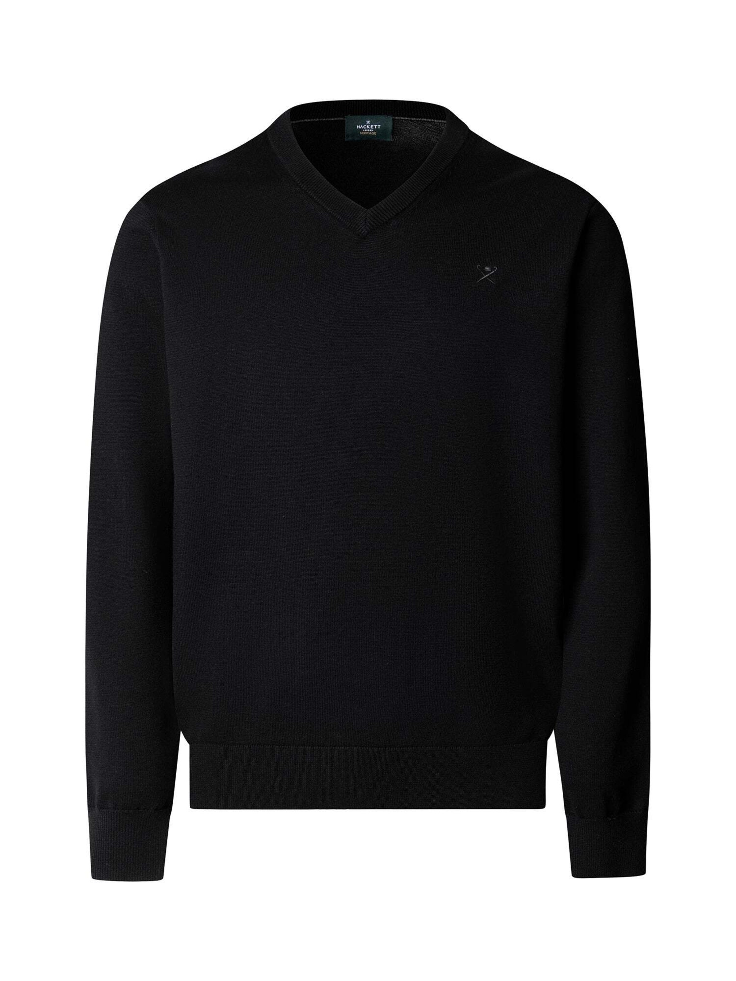 Hackett London Trui in Zwart: voorkant