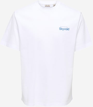 T-Shirt 'ONSVINCENT' Only & Sons en blanc : devant