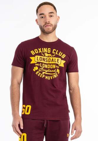 T-Shirt 'Gruting' LONSDALE en rouge : devant