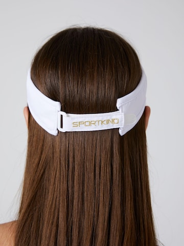 SPORTKIND - Gorra deportiva 'Sun Visor' en blanco