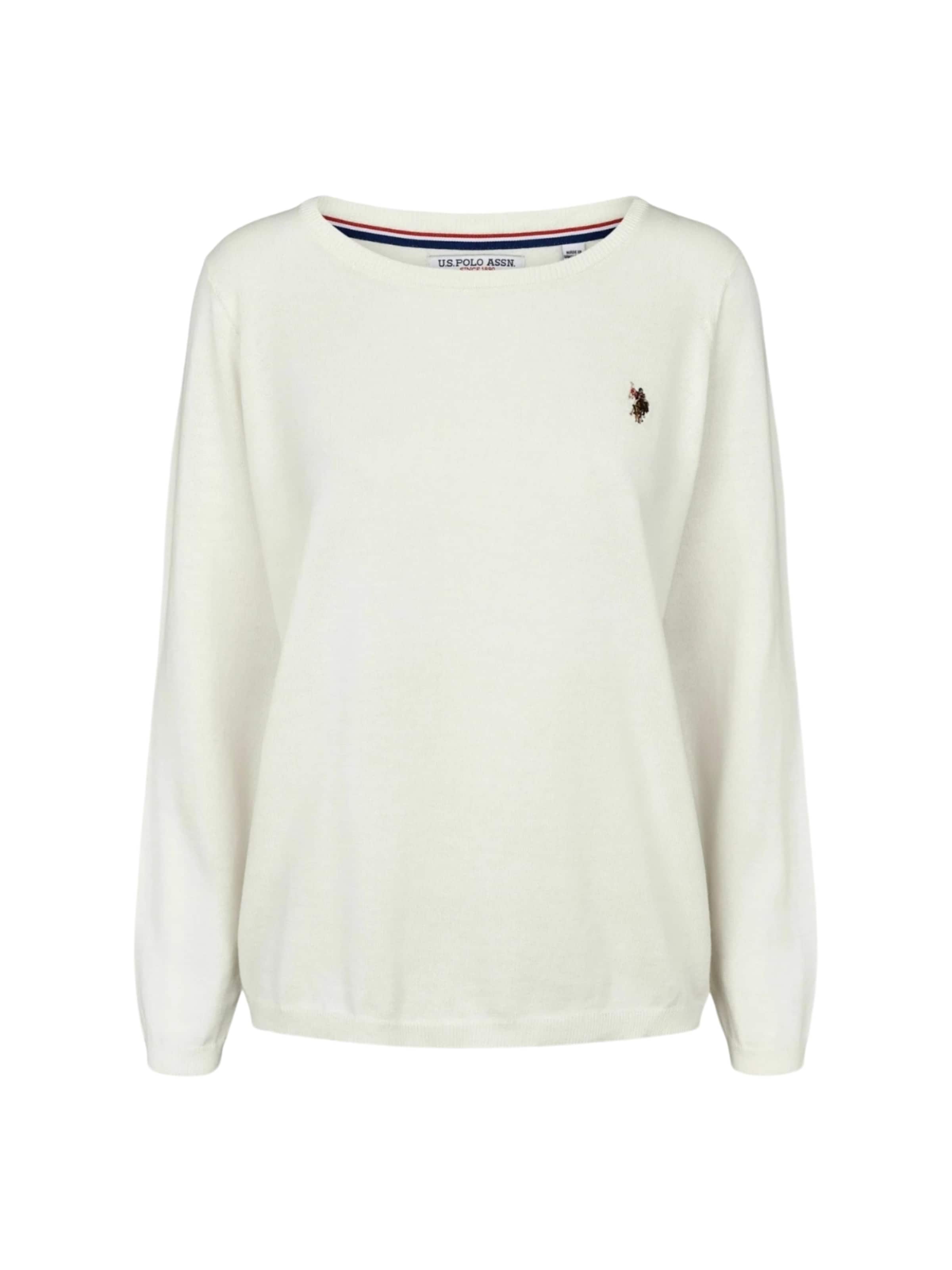 U.S. POLO ASSN. Trui 'May' in Wit: voorkant