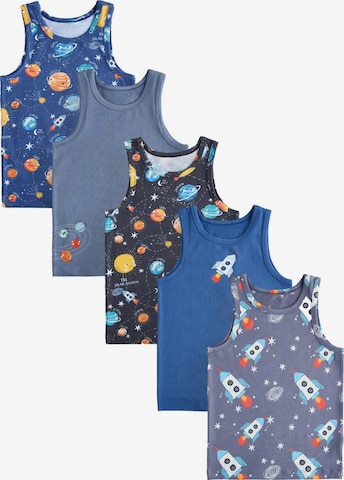 T-Shirt Next en bleu : devant