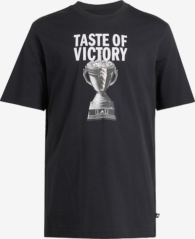 XS dydžio Sportiniai marškinėliai 'Taste Of Victory Cake' iš ADIDAS SPORTSWEAR, spalva – tamsiai pilka / juoda / balta, Prekių apžvalga