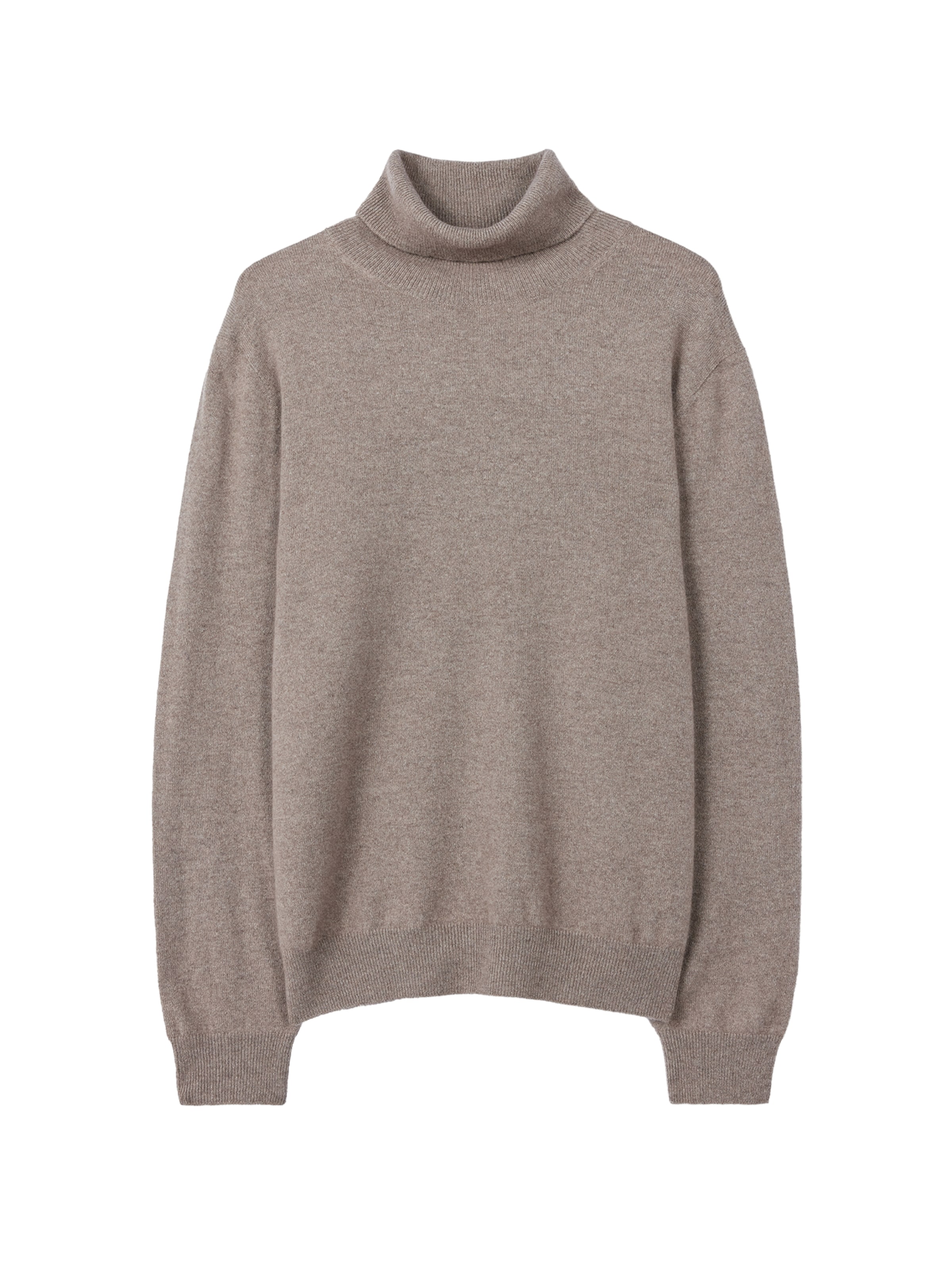 GOBI Cashmere Pullover 'Men's Essential Turtleneck Cashmere Sweater'‌ in Grau: Vorderseite