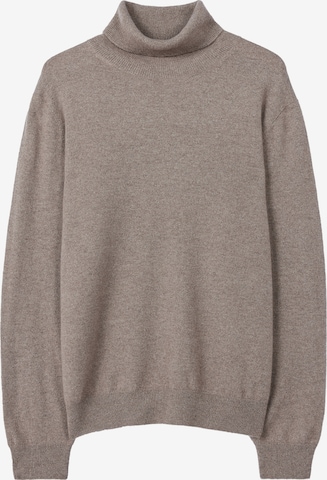 GOBI Cashmere Pullover 'Men's Essential Turtleneck Cashmere Sweater' in Grau: Vorderseite