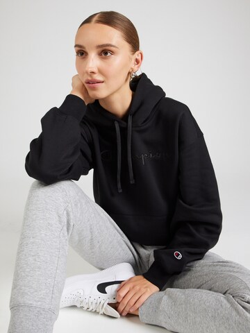 Champion Authentic Athletic Apparel Sweatshirt in Schwarz: Vorderseite