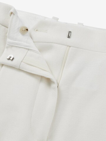 BOSS Flared Pleat-Front Pants 'Tacarana' in White