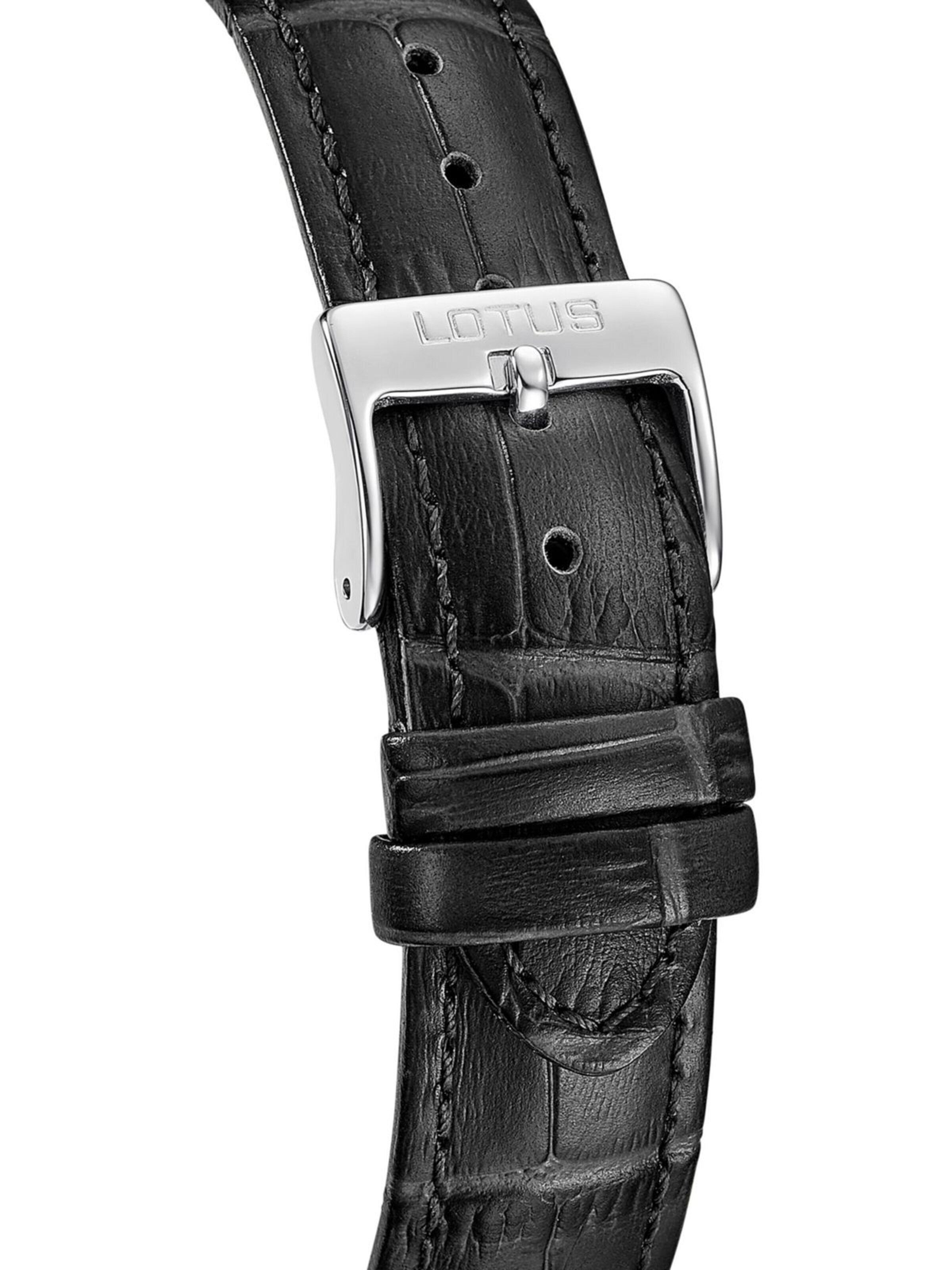 Lotus Analoog horloge 'Date watch Square Series' in Zwart