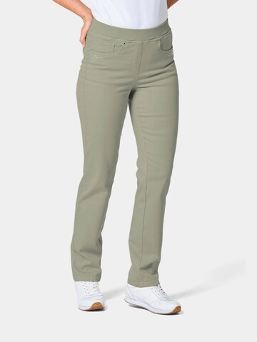 Goldner Regular Jeans in Groen: voorkant