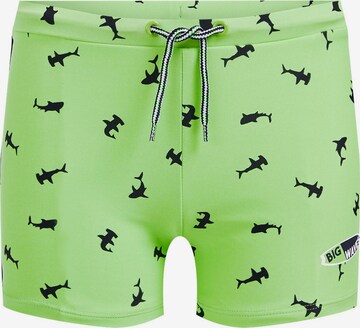 Shorts de bain WE Fashion en vert : devant