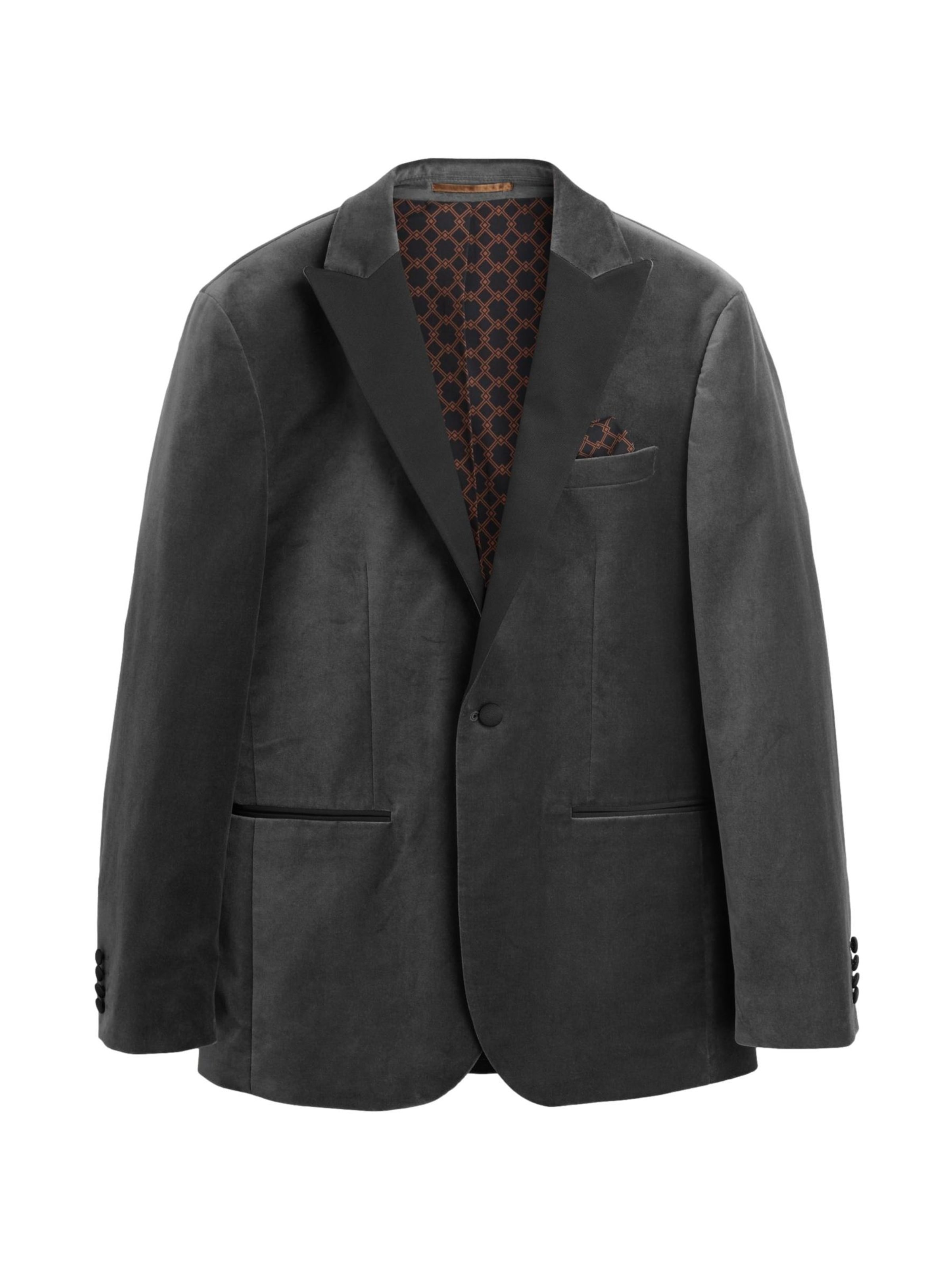 Next Средняя посадка Пиджак в Серый: спереди