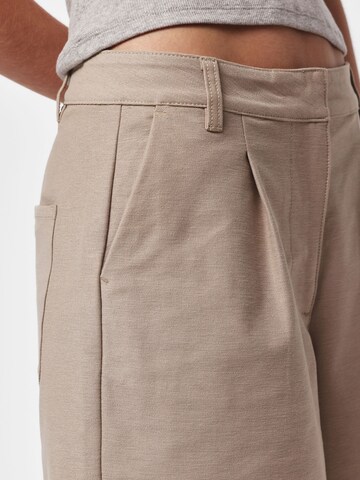 Wide leg Pantaloni 'PCRikke' di PIECES in beige