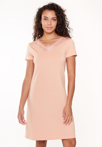 Chemise de nuit LingaDore en beige : devant