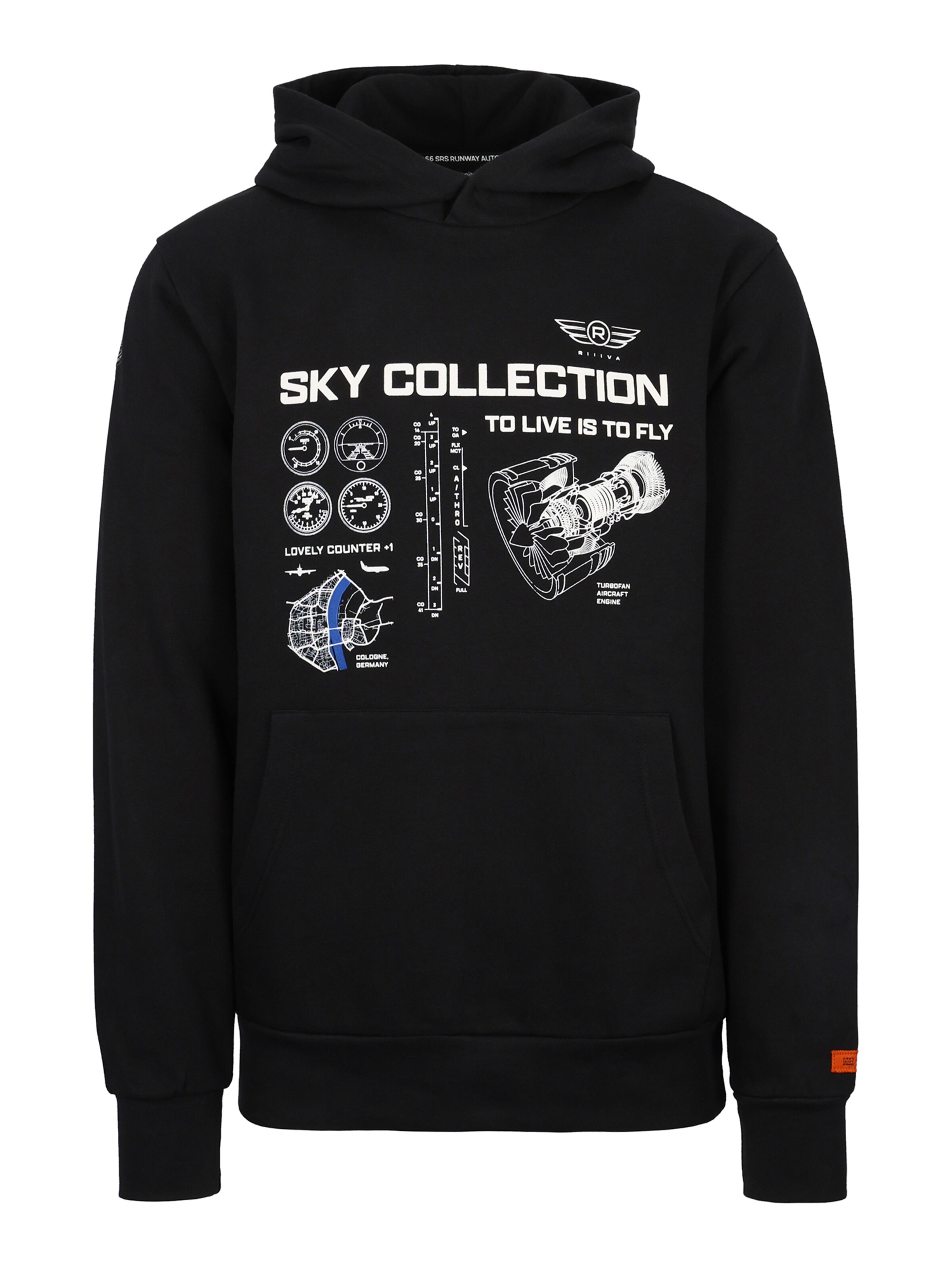 SPITZBUB Sweatshirt in Black: front