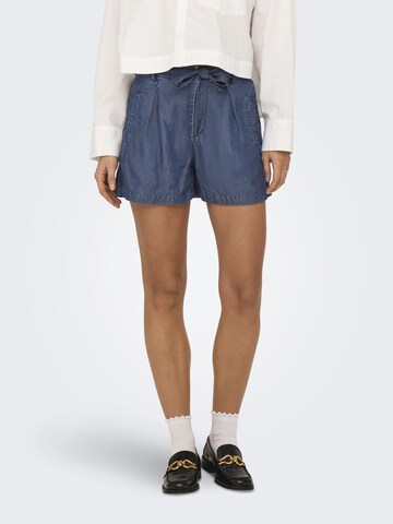 ONLY Regular Pleat-front jeans 'CHARIS' in Blue: front