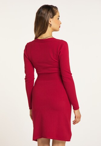 faina Knitted dress in Red