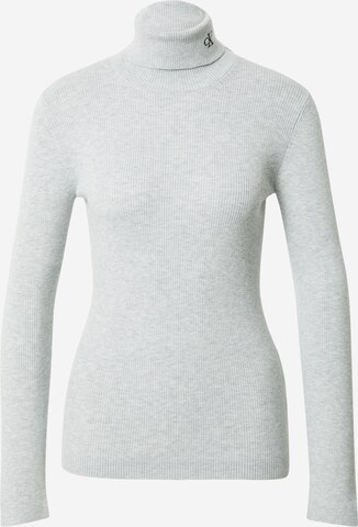 Calvin Klein Jeans Sweter w kolorze szary: przód